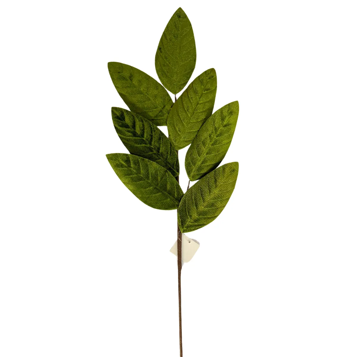 24" Green Velvet Magnolia Leaves Spray 30003