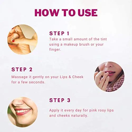 Aegte Organics Beetroot Lip & Cheek Tint for Women 100% Organic & helps lighten dark lips Edible formulation helps Nourish & Hydrate Dry Chapped Lips (Real Beetroot & Tomato Extracts, 15 Gm)
