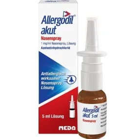 Antiallergic, antihistamine, hay fever, ALLERGODIL acute nasal spray