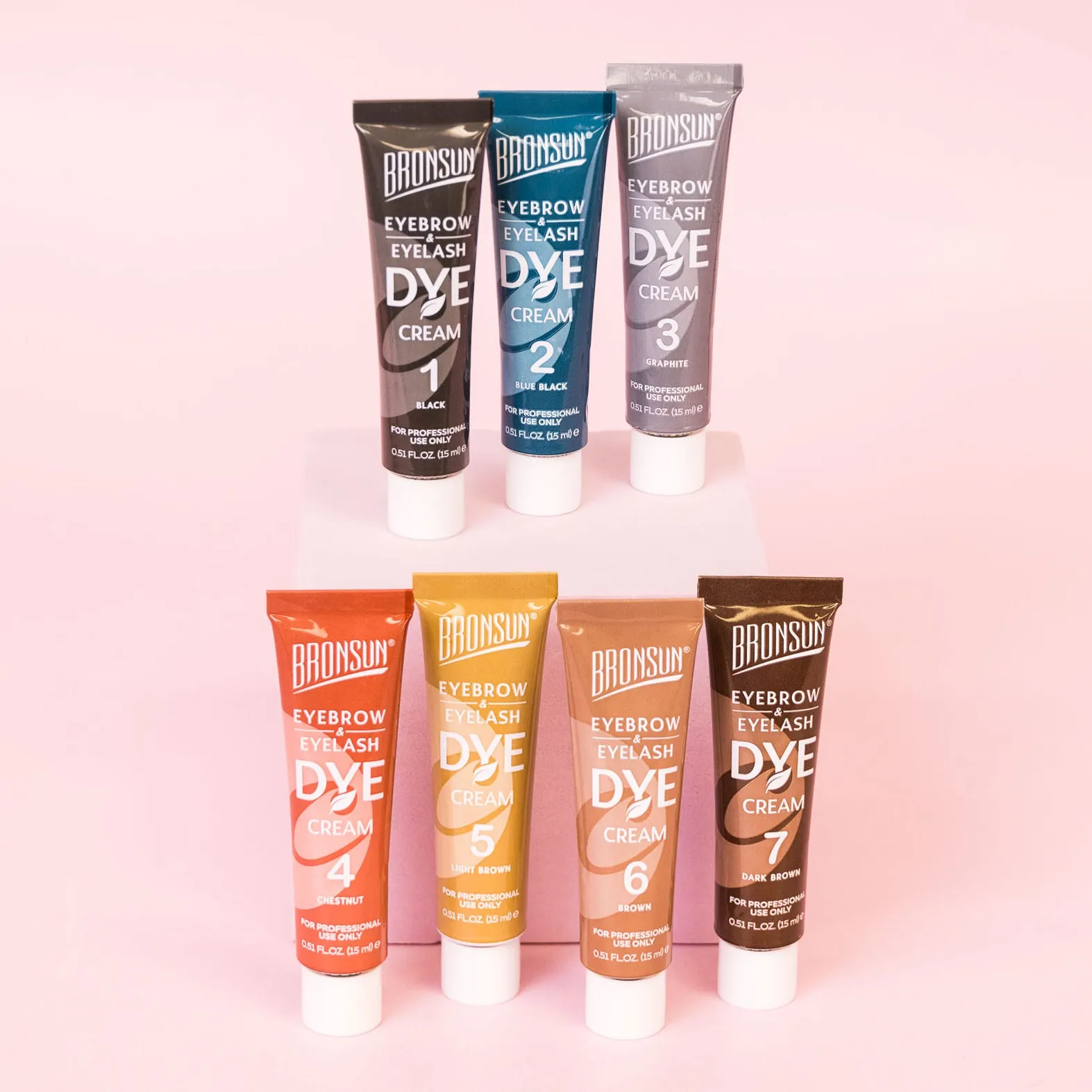 Bronsun Brow and Lash Cream Dye - Dark Brown #7, 15ml