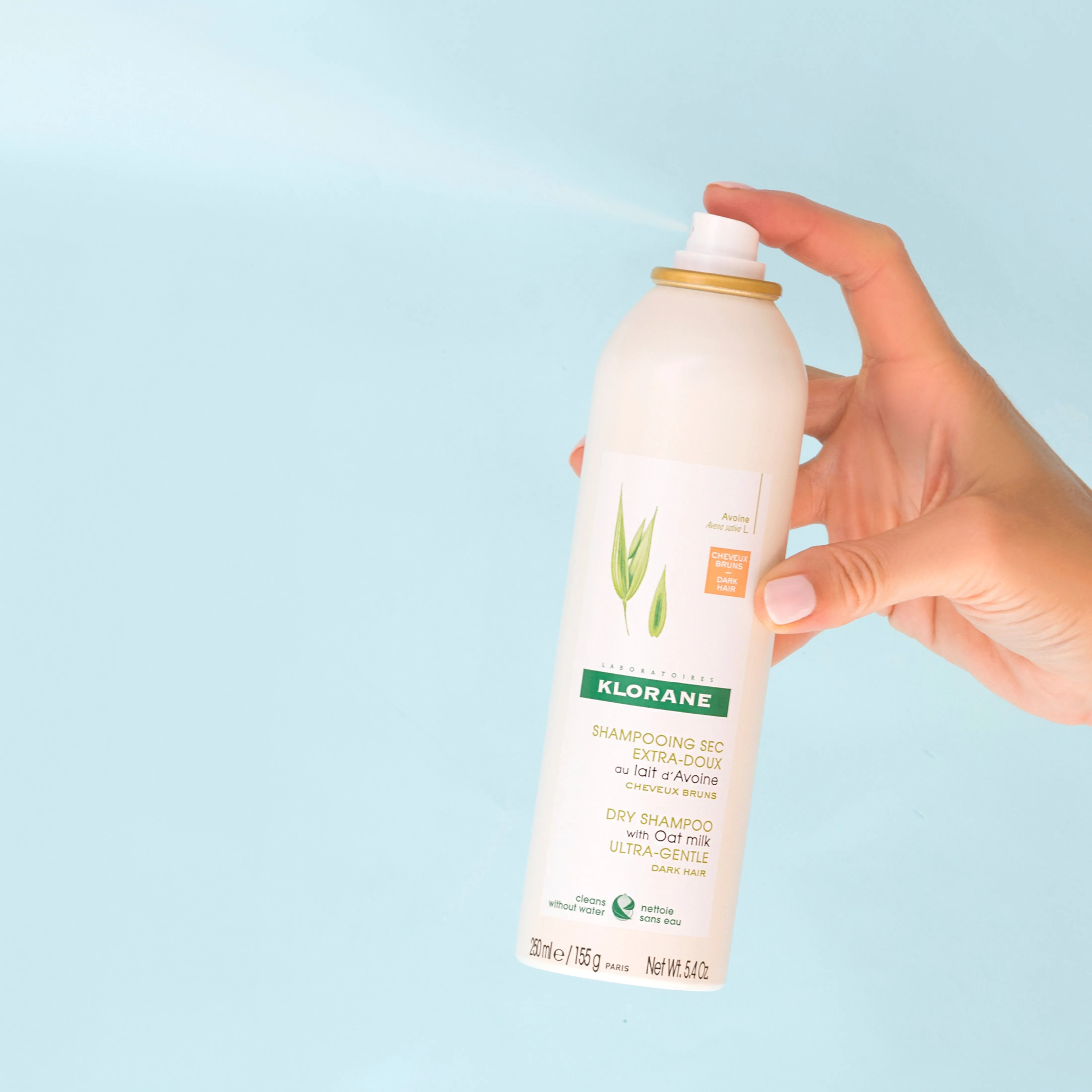 Dry Shampoo with Oat Milk - Dark hair