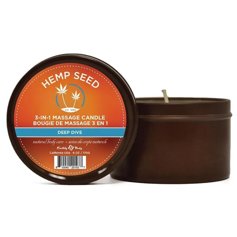 Earthly Body Hempseed 3-in-1 Massage Candle