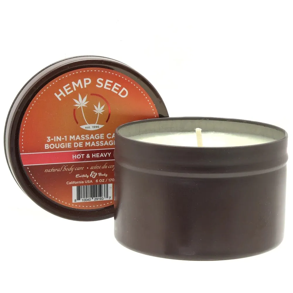 Earthly Body Hempseed 3-in-1 Massage Candle