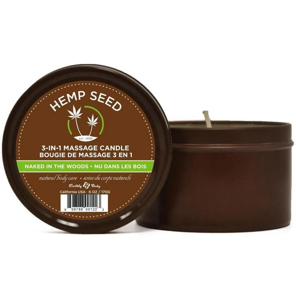 Earthly Body Hempseed 3-in-1 Massage Candle