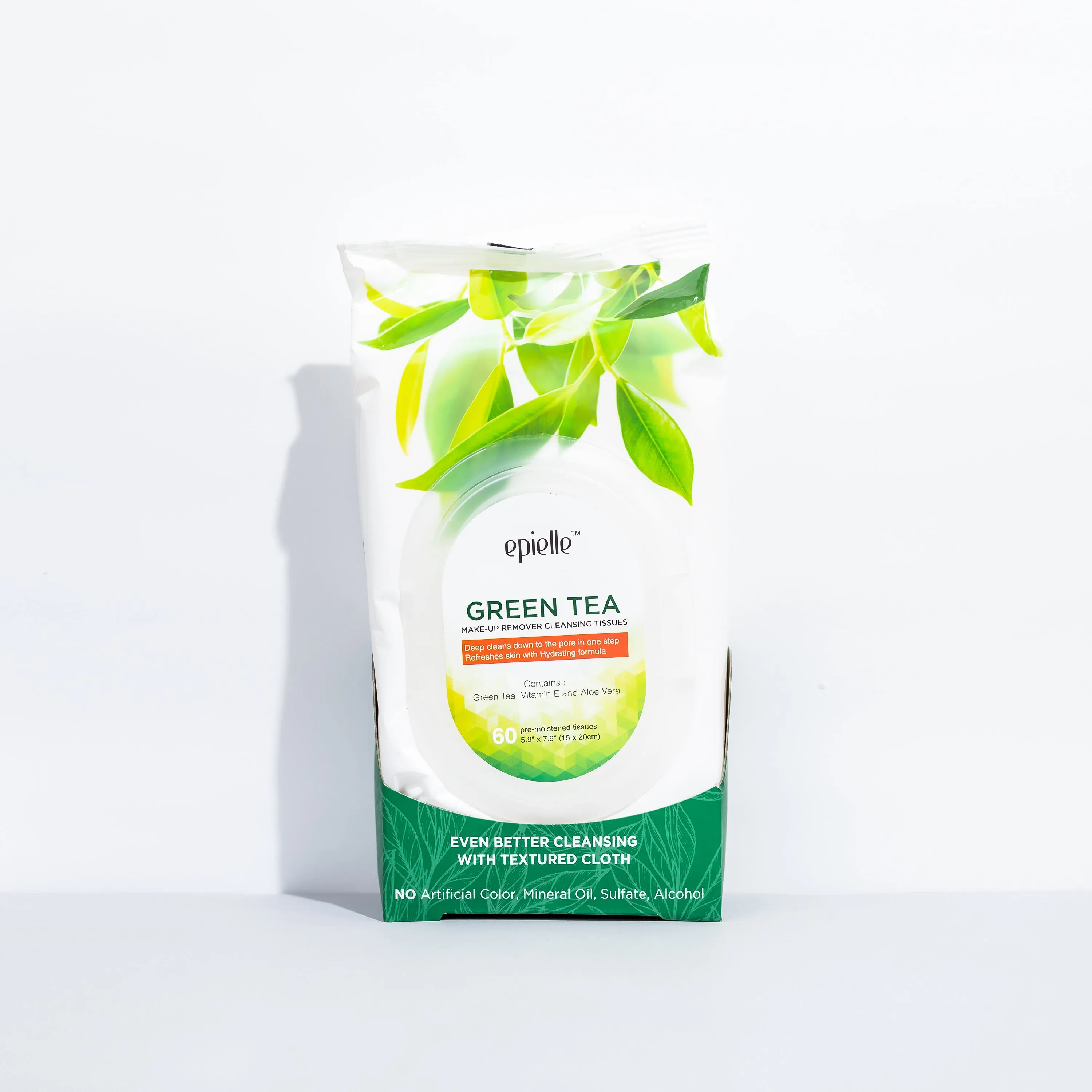 Green Tea Make-Up Remover Cleansing Tissues | 60ct