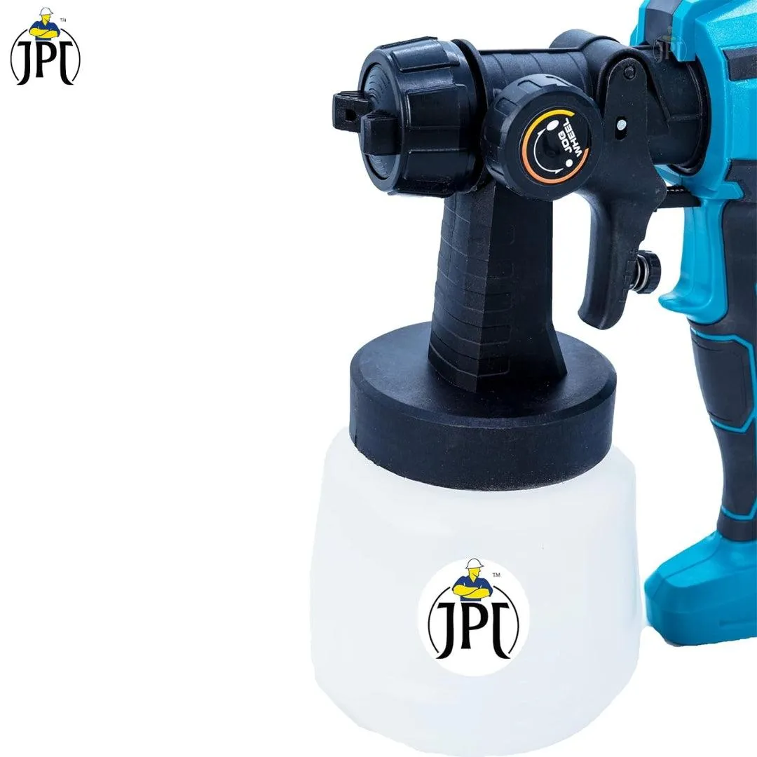 JPT 600W High Power HVLP Electric Paint Spray Machine | 3 Spray Patterns | 360° Directional Nozzle | 1000ml Detachable Container | Fast and Flawless Painting Perfection | Great Coverage and No Drips ( RENEWED )