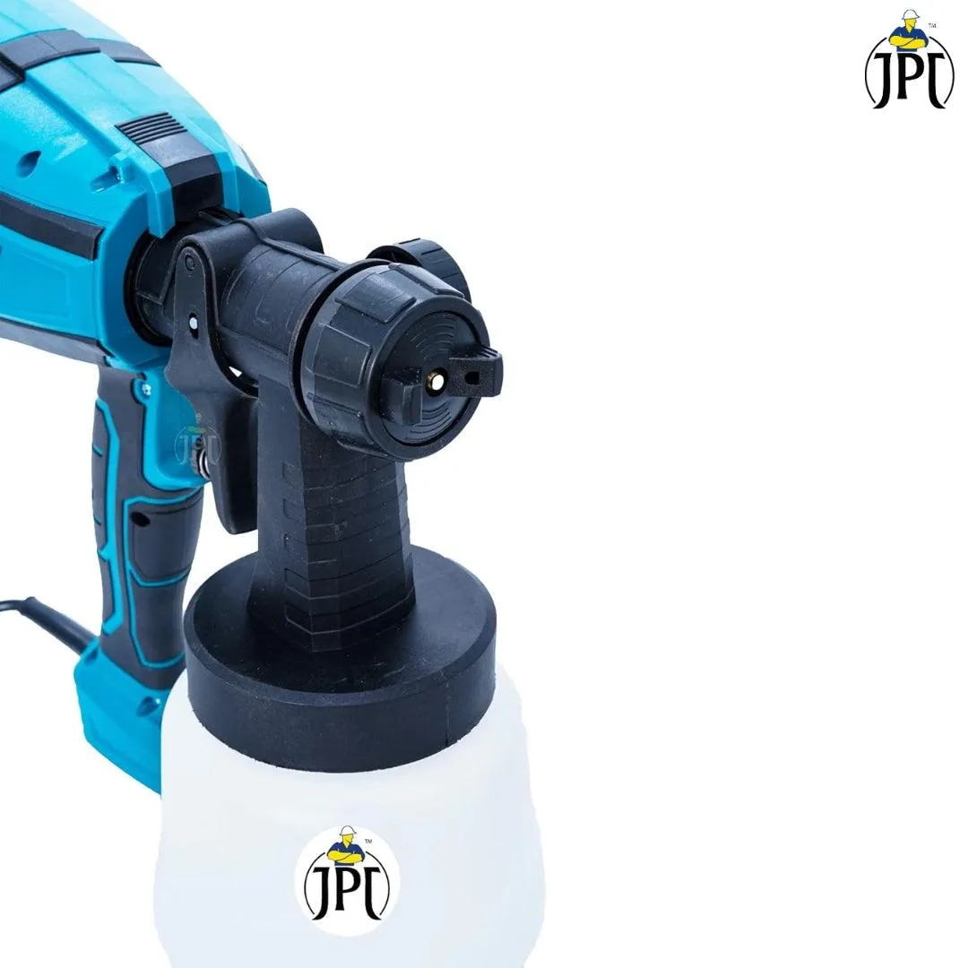 JPT 600W High Power HVLP Electric Paint Spray Machine | 3 Spray Patterns | 360° Directional Nozzle | 1000ml Detachable Container | Fast and Flawless Painting Perfection | Great Coverage and No Drips ( RENEWED )