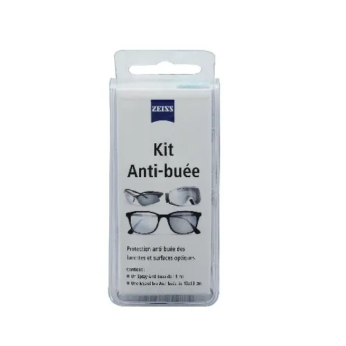 Kit anti-buée ZEISS : Spray anti-buée ZEISS et chiffon anti-buée