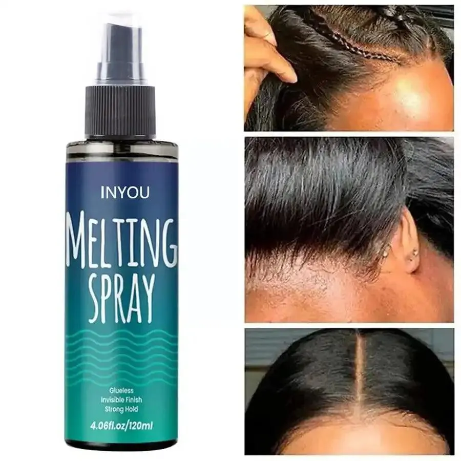 Lace Melting Hair Adhesive: Strong Hold, Residue-Free Wig Glue-Less Spray