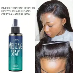 Lace Melting Hair Adhesive: Strong Hold, Residue-Free Wig Glue-Less Spray