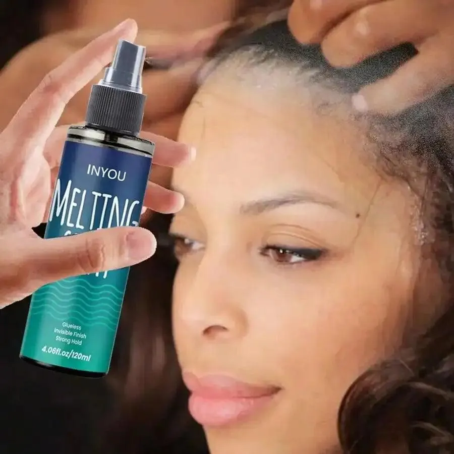 Lace Melting Hair Adhesive: Strong Hold, Residue-Free Wig Glue-Less Spray