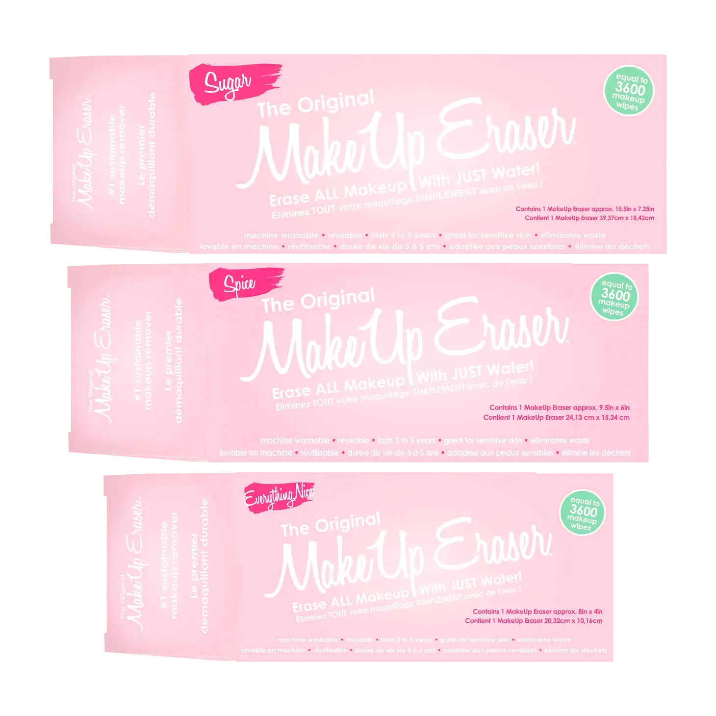 MakeUp Eraser Sugar, Spice & Everything Nice 3 Piece Set