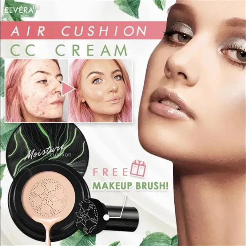 Mushroom Head Air Cushion BB Cream Foundation - Hydrating, Light Coverage, Radiant Skin