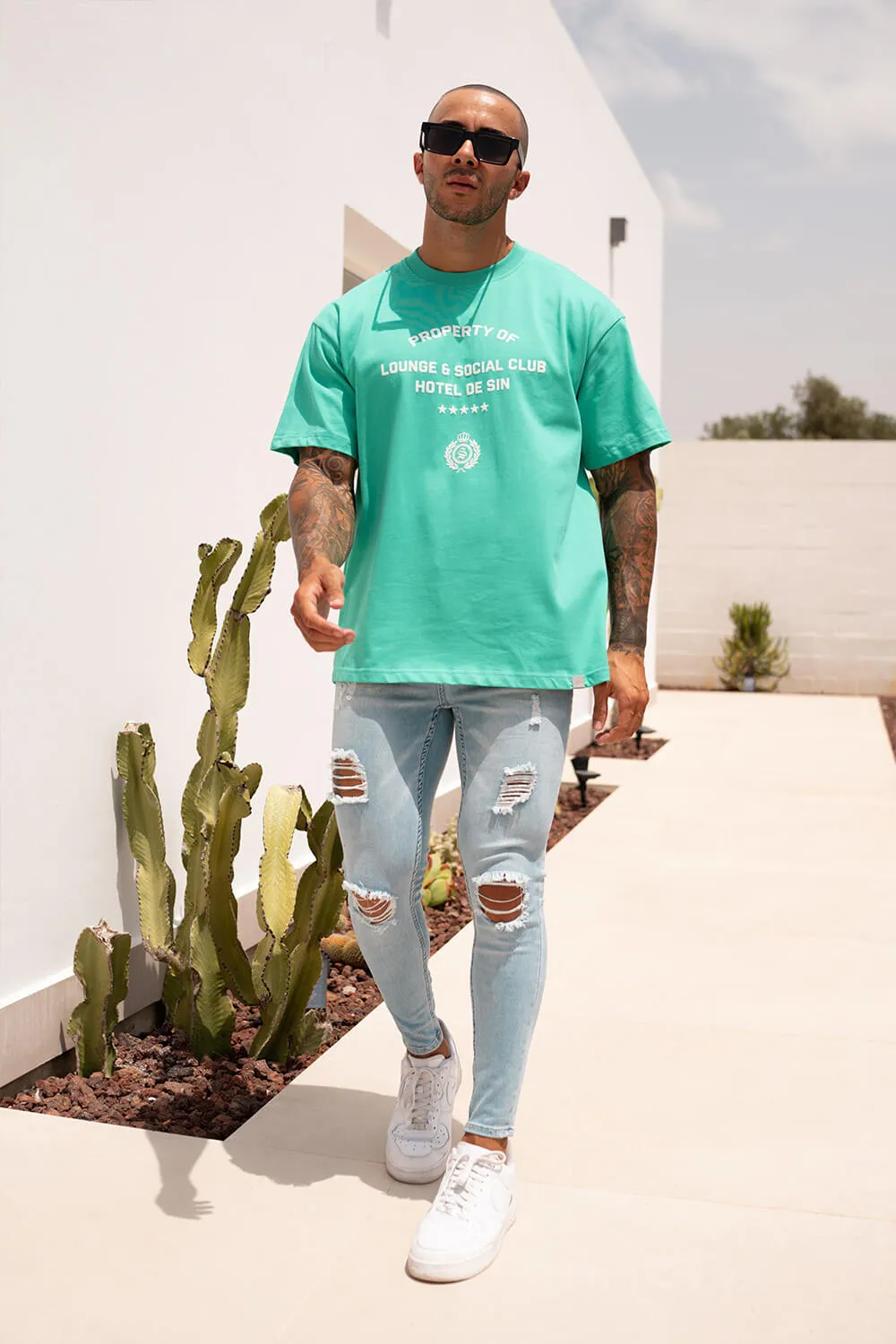 Rip & Repair Jeans - Light Blue