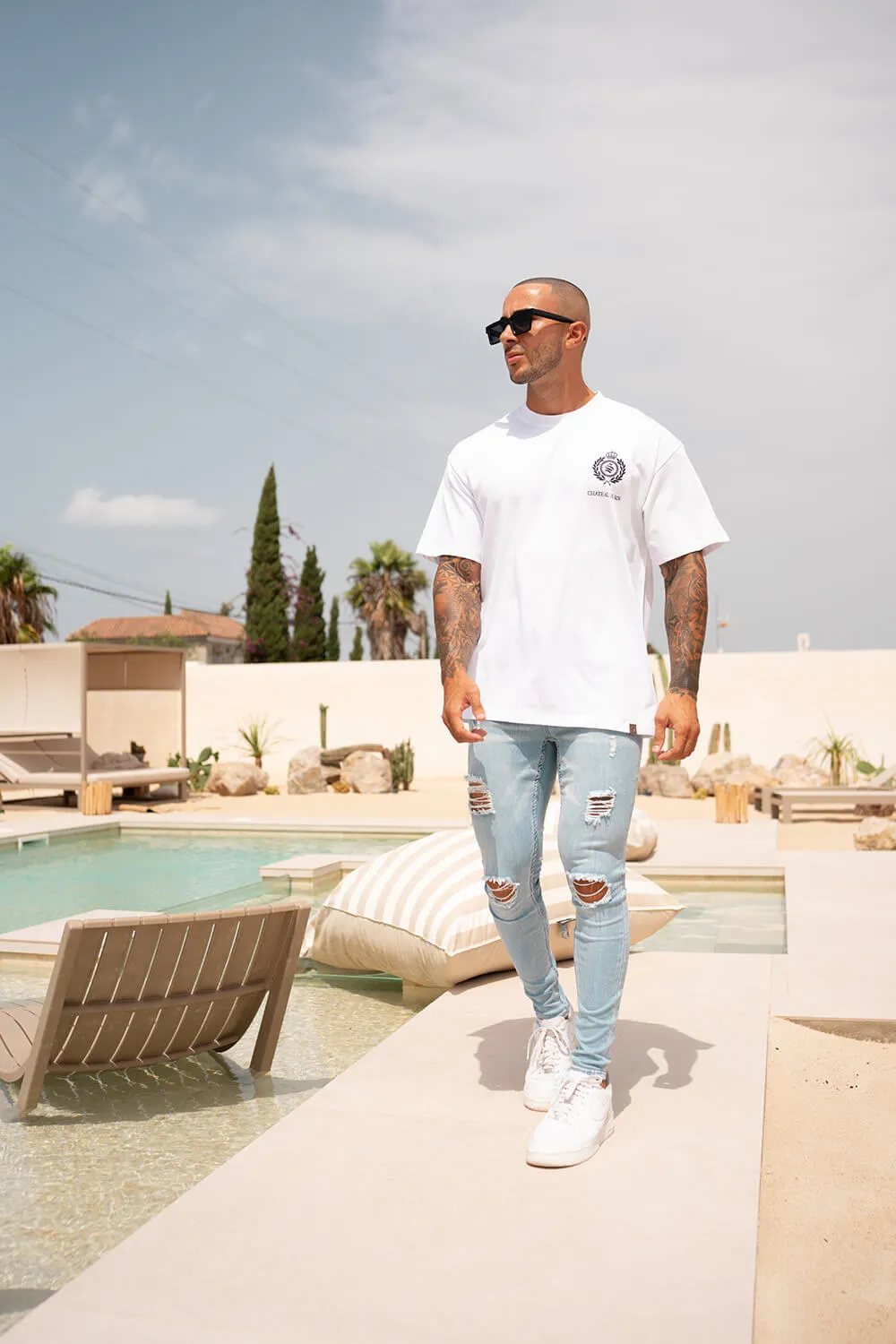 Rip & Repair Jeans - Light Blue