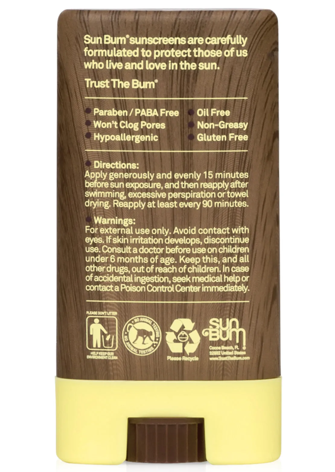Sun Bum SPF 30 Sunscreen Face Stick